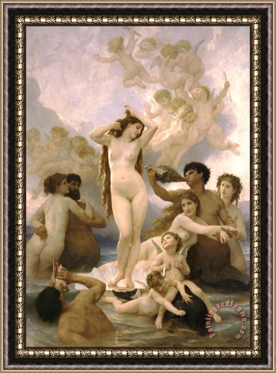 William Adolphe Bouguereau Birth of Venus Framed Print