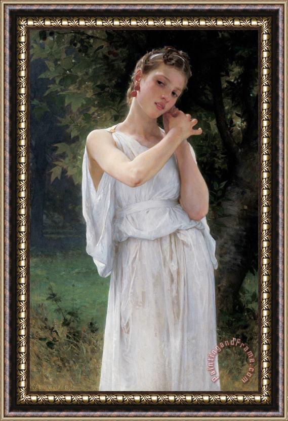William Adolphe Bouguereau Earrings Framed Painting