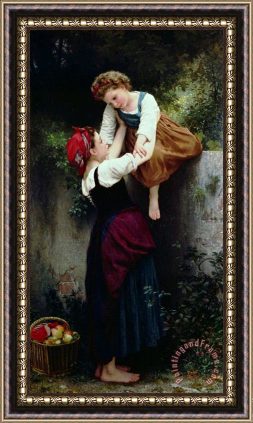 William Adolphe Bouguereau Little Thieves Framed Painting