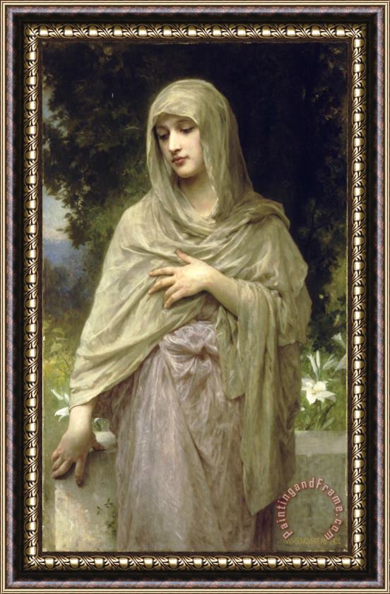 William Adolphe Bouguereau Modesty Framed Painting