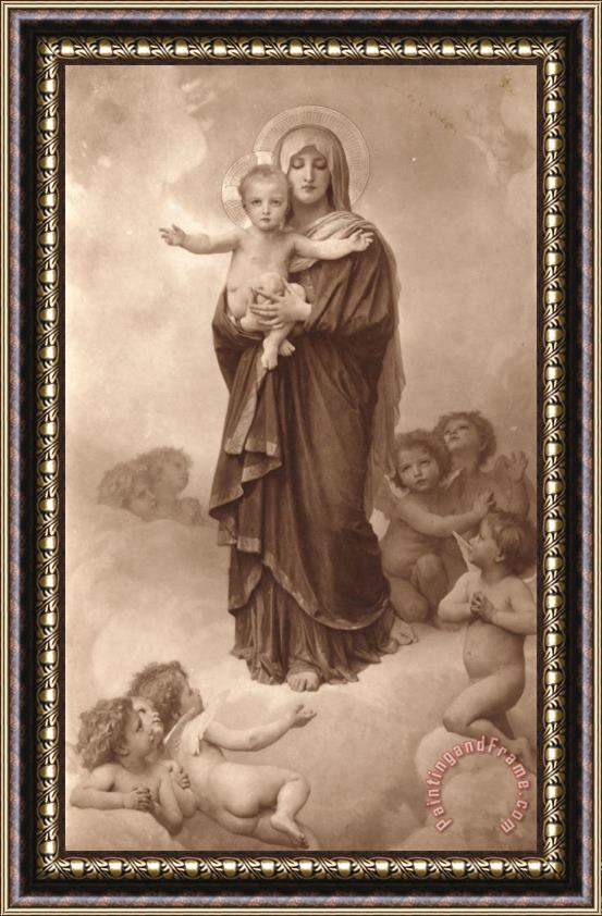 William Adolphe Bouguereau Our Lady of The Angels Framed Print
