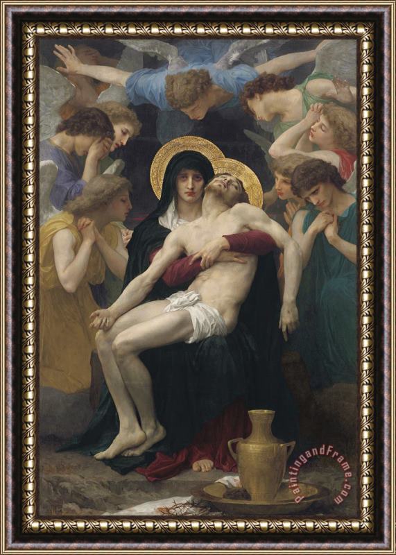 William Adolphe Bouguereau Pieta Framed Painting