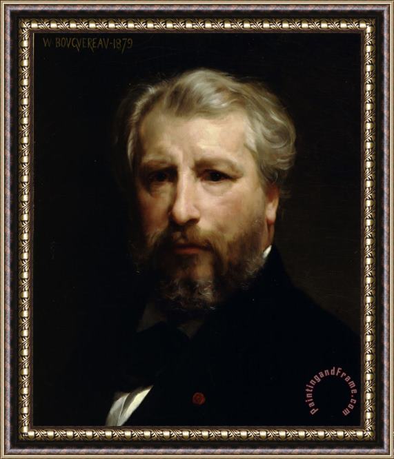 William Adolphe Bouguereau Portrait of The Artist Framed Painting