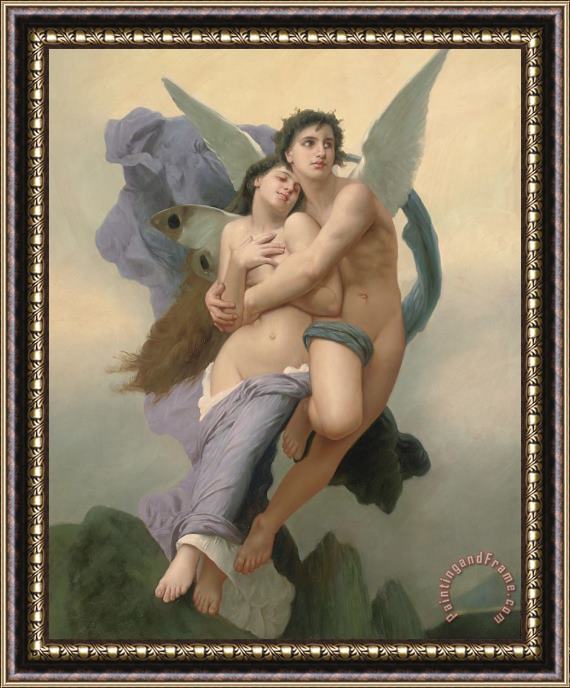 William Adolphe Bouguereau The Abduction of Psyche Framed Print