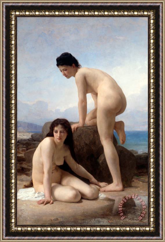William Adolphe Bouguereau The Bathers, 1884 Framed Painting