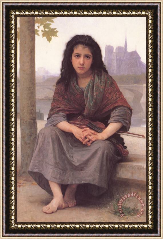William Adolphe Bouguereau The Bohemian (1890) Framed Painting