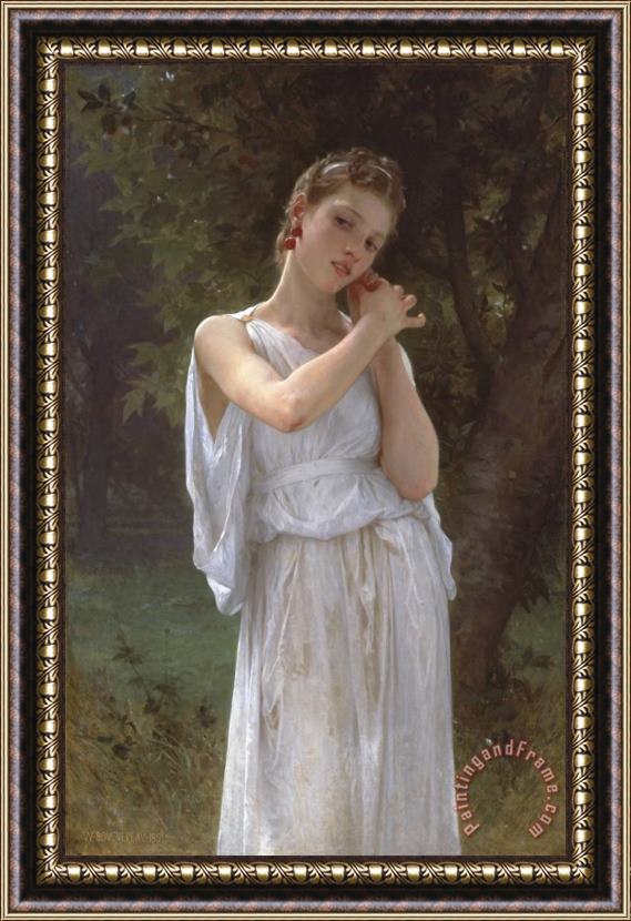 William Adolphe Bouguereau The Earrings Framed Painting