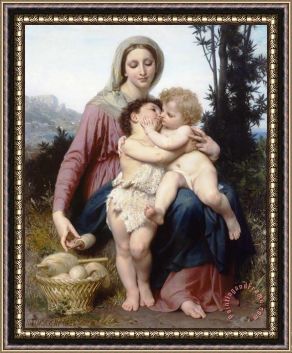 William Adolphe Bouguereau The Holy Family Framed Print