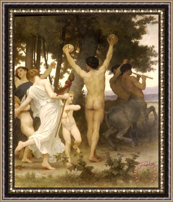 William Adolphe Bouguereau The Youth of Bacchus Framed Print