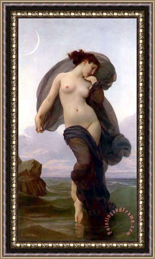 William Adolphe Bouguereau Twilight Framed Painting