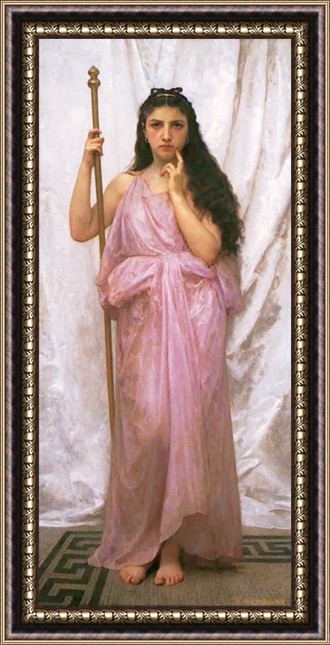 William Adolphe Bouguereau Young Priestess Framed Print