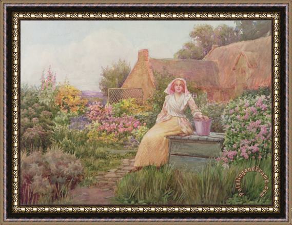 William Ashburner At the Well Framed Painting