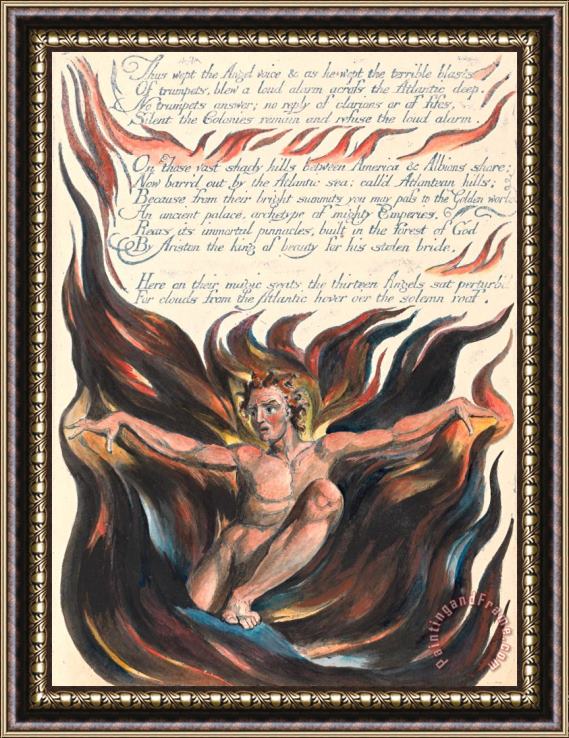William Blake America. a Prophecy, Plate 12, 