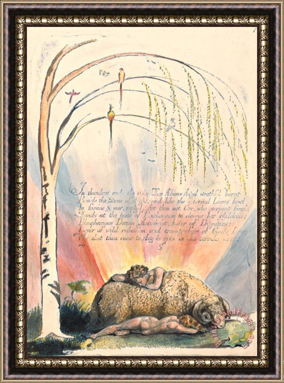 William Blake America. a Prophecy, Plate 9, 