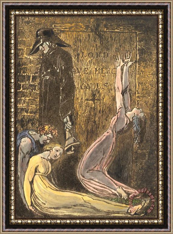 William Blake Europe. a Prophecy, Plate 13 (bentley 10) Framed Print