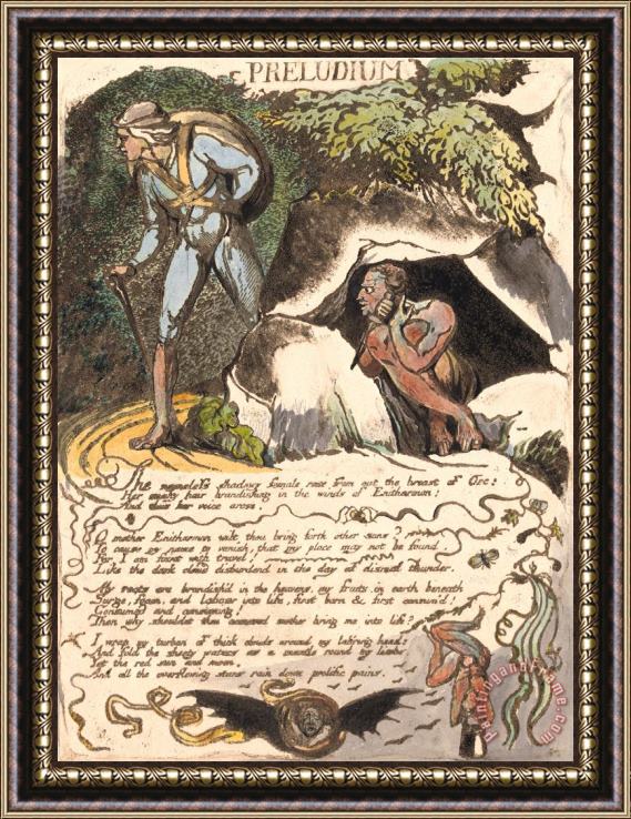 William Blake Europe. a Prophecy, Plate 3, 