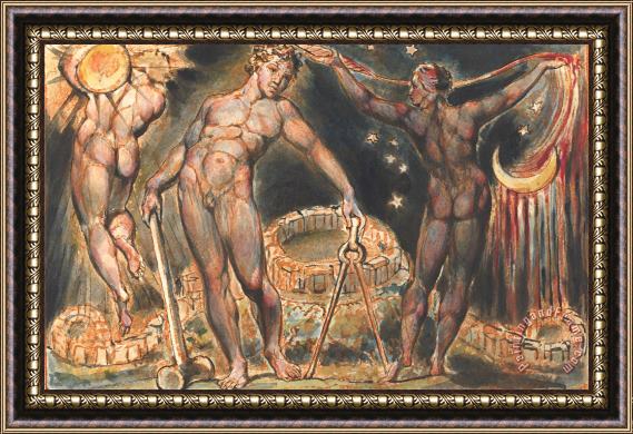 William Blake Jerusalem, Plate 100 Framed Painting