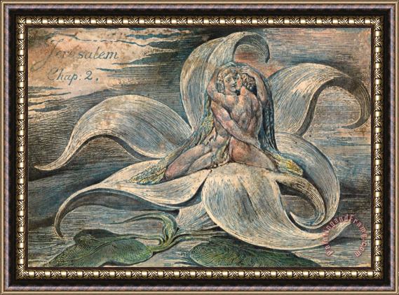 William Blake Jerusalem, Plate 28 Proof Impression Framed Print