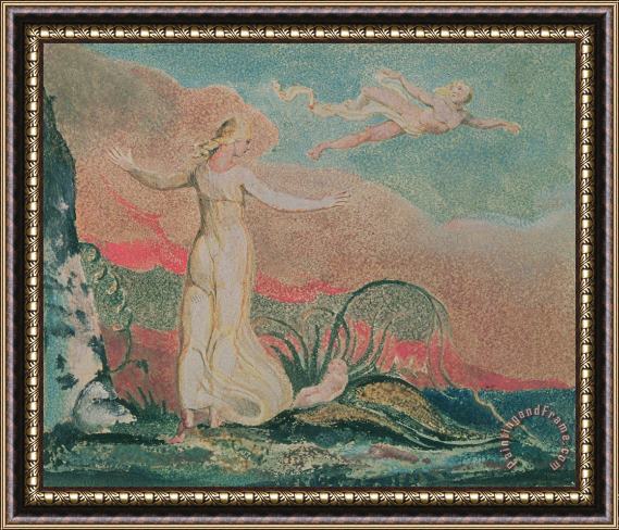 William Blake Thel in the Vale of Har Framed Print
