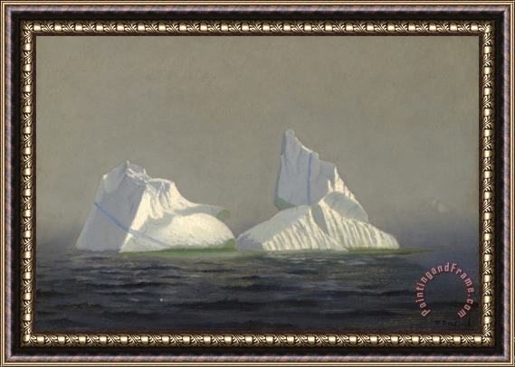 William Bradford Icebergs Framed Painting
