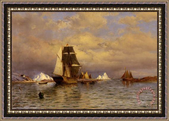 William Bradford Looking Out of Battle Harbor Framed Painting