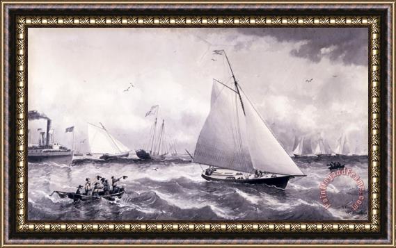 William Bradford New Bedford Yacht Club Off New Bedford Framed Print