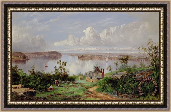 William Charles Piguenit View From Onions Port Sydney Framed Painting