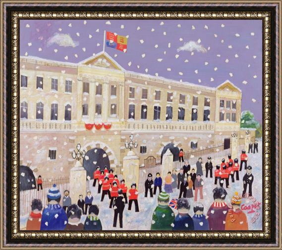 William Cooper Snow At Buckingham Palace Framed Print