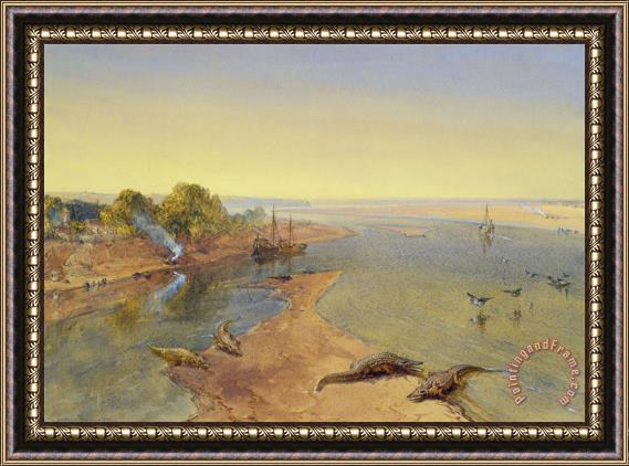 William Crimea Simpson The Ganges Framed Print