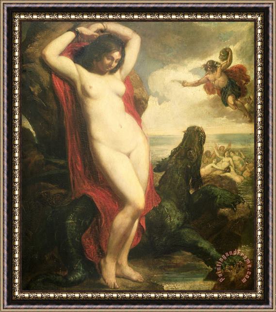William Etty Andromeda and Perseus Framed Print