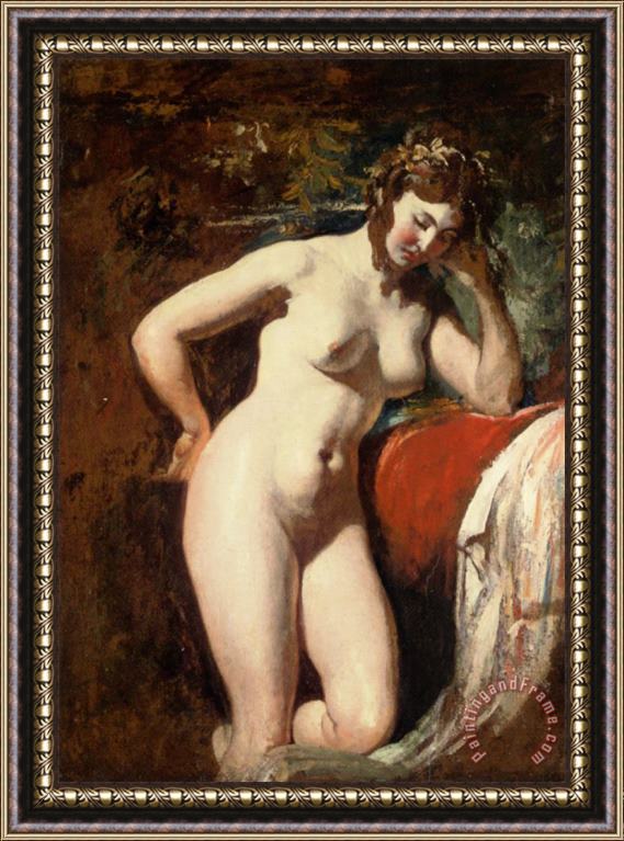William Etty Study of a Female Nude Framed Painting