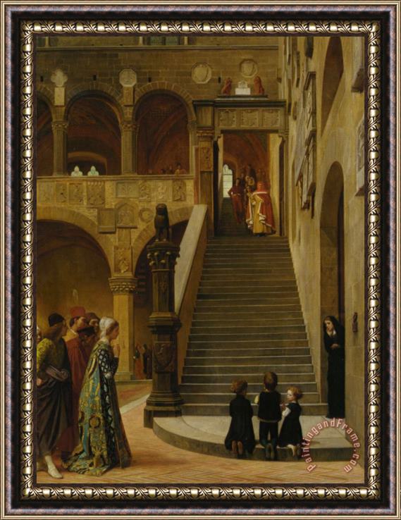 William Frederick Yeames An Appeal to The Podesta Framed Print