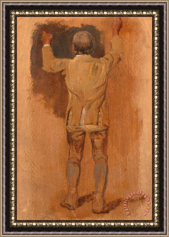 William Havell Study of a Groom, Seen From Behind Framed Painting