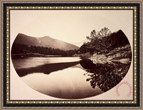 William Henry Jackson  Mystic Lake. Framed Painting