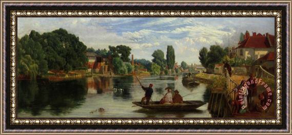 William Henry Knight On The Thames Framed Painting