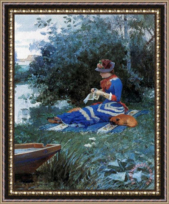 William Henry Lippincott A Quiet Afternoon Framed Painting