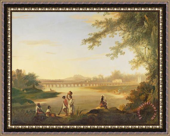 William Hodges The Marmalong Bridge Framed Painting