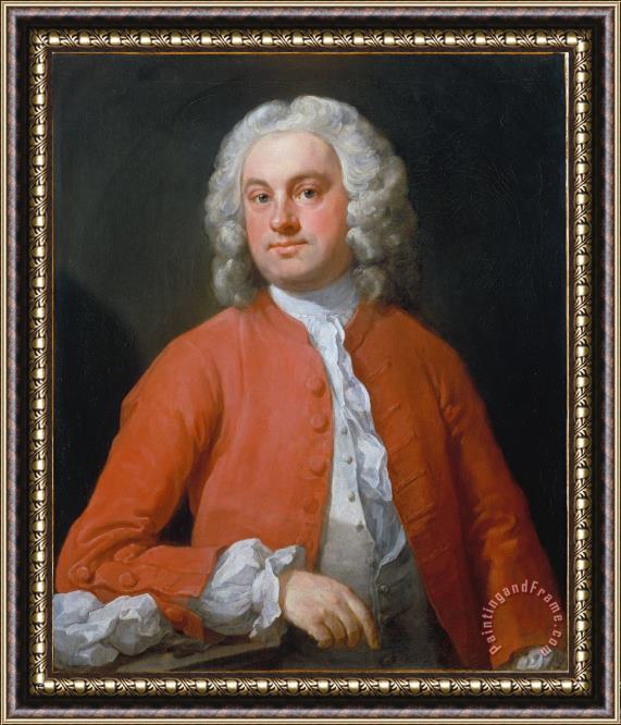 William Hogarth Portrait of a Man Framed Painting