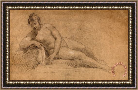 William Hogarth Study of a Female Nude Framed Painting