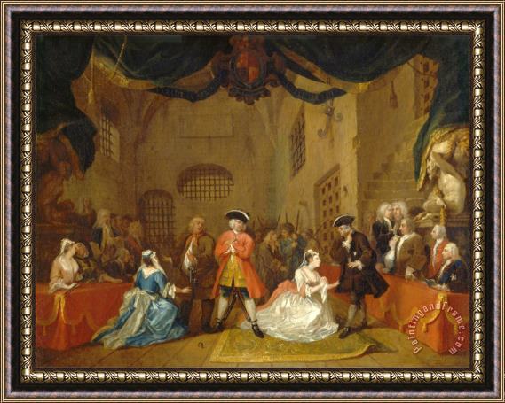 William Hogarth The Beggar's Opera Framed Painting