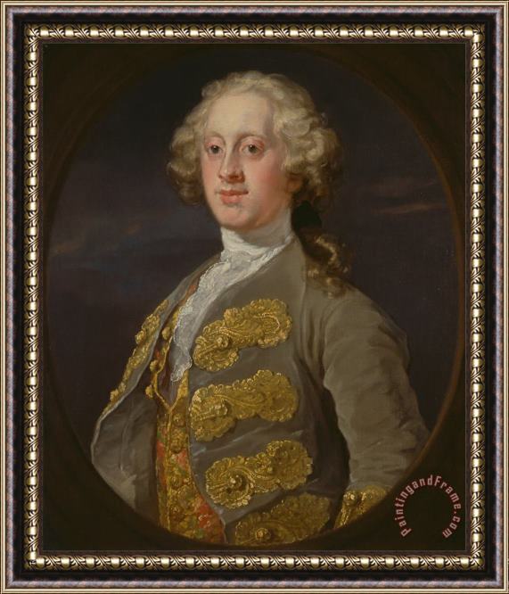 William Hogarth William Cavendish, Marquess of Hartington, Later 4th Duke of Devonshire Framed Painting