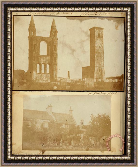 William Holland Furlong St. Regulus Tower And The East Gable of St. Andrews Cathedral From The Northwest. Framed Print