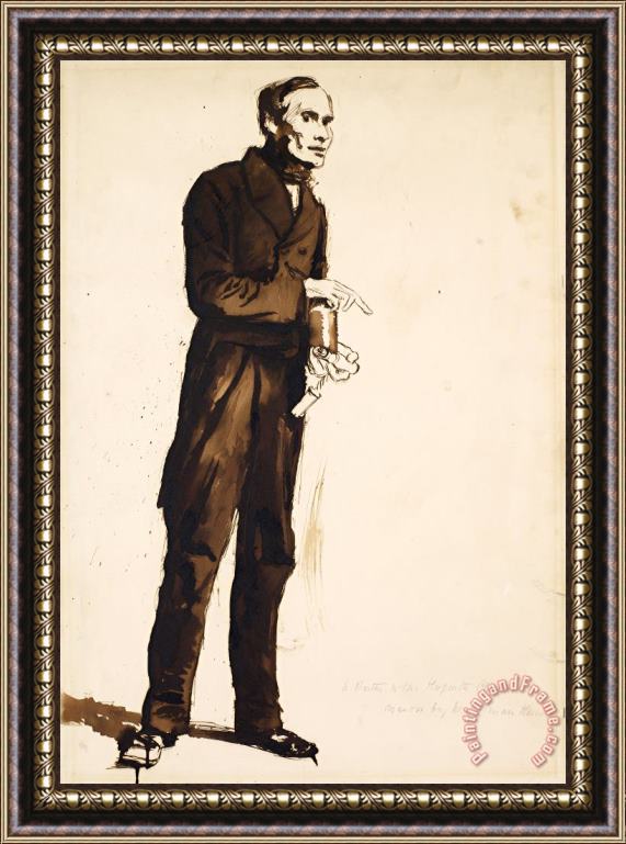 William Holman Hunt A Porter to The Hogarth Club Framed Print