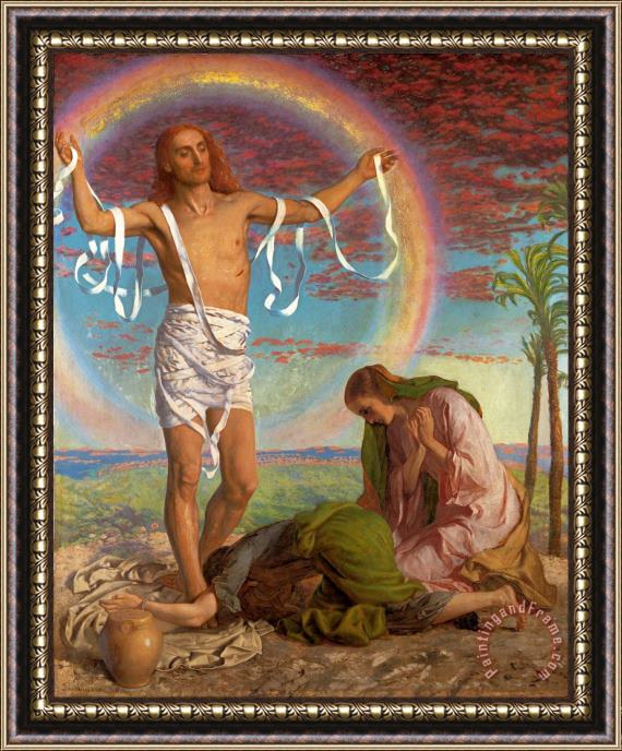 William Holman Hunt Christ And The Two Marys Framed Print