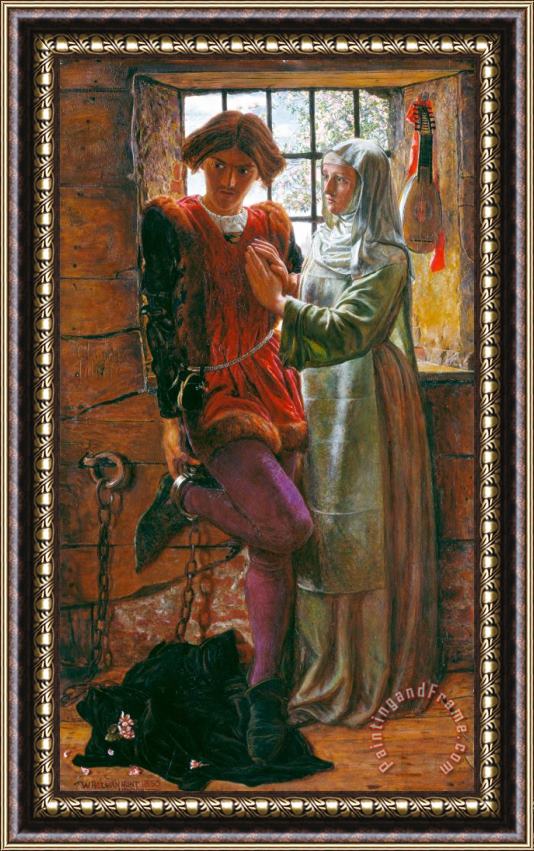 William Holman Hunt Claudio And Isabella Framed Painting