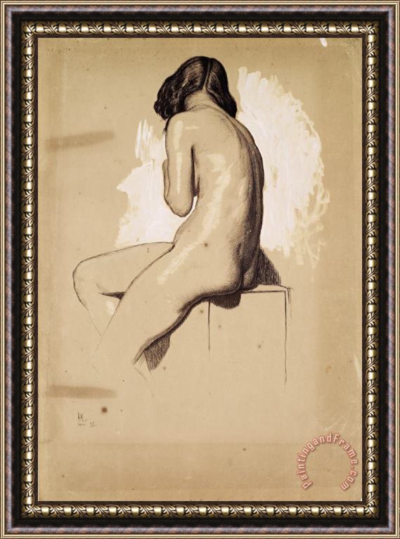 William Holman Hunt Female Nude Framed Painting