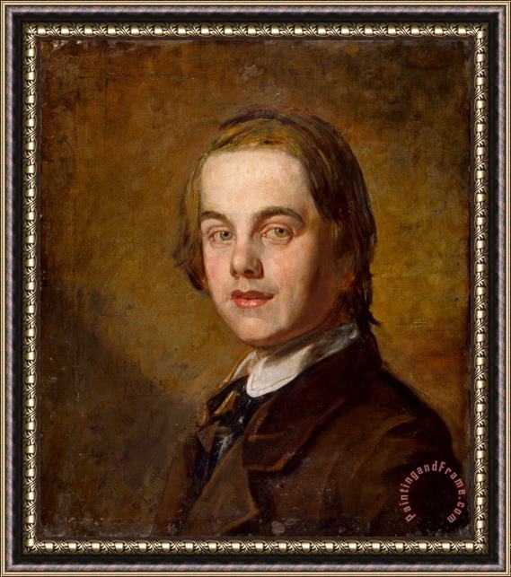 William Holman Hunt Self Portrait Framed Painting