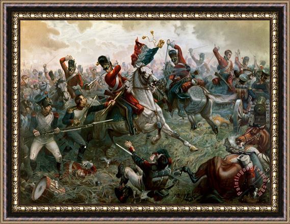 William Holmes Sullivan Battle of Waterloo Framed Painting