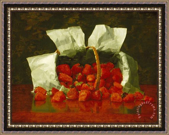 William J. McCloskey Strawberries Framed Print