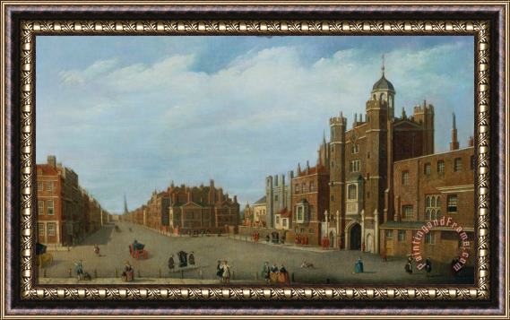 William James View of St. James's Palace and Pall Mal Framed Print
